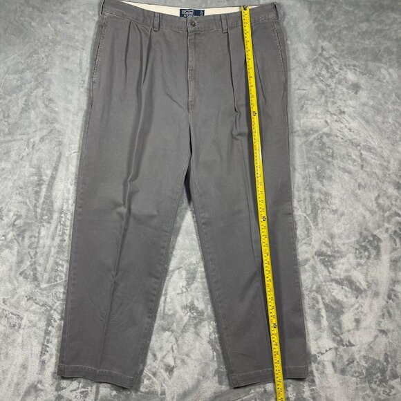 Polo Ralph Lauren Mens Grey Andrew Chino Pants Size 38x30 Cotton Classic Fit - Picture 5 of 10
